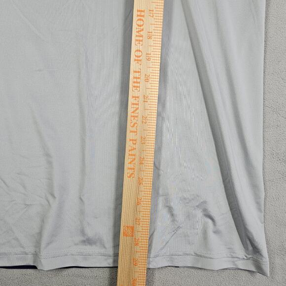 Nike Pro MLB Dri-Fit Shirt Mens Large Gray Blue 3/4 sleeve Under Shirt Raglan - Picture 10 of 11